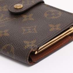 مملوكة مسبقًا محفظة لويس فيتون بورت فويي فينواز فرنسية كانفاس مونوغرام