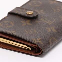 مملوكة مسبقًا محفظة لويس فيتون بورت فويي فينواز فرنسية كانفاس مونوغرام