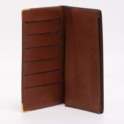 Pre Owned Louis Vuitton Monogram Canvas Bifold Long Wallet