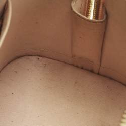 Pre Owned Louis Vuitton Jaune Passion Monogram Vernis Alma BB Bag