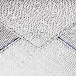 Pre Owned  Louis Vuitton Silver Epi Leather Invitation Envelope Clutch