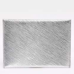 Pre Owned  Louis Vuitton Silver Epi Leather Invitation Envelope Clutch