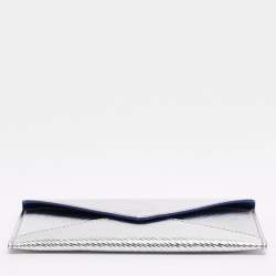 Pre Owned  Louis Vuitton Silver Epi Leather Invitation Envelope Clutch