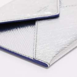Pre Owned  Louis Vuitton Silver Epi Leather Invitation Envelope Clutch