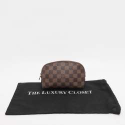 Pre Owned Louis Vuitton Damier Ebene Canvas Cosmetic Pouch