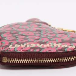 Pre Owned Louis Vuitton Vernis Leather Limited Edition Stephen Sprouse Heart Coin Purse