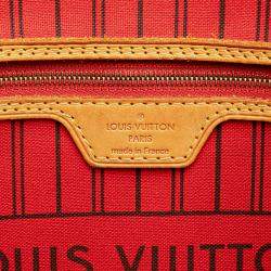 Pre Owned Louis Vuitton Brown Monogram Neverfull MM