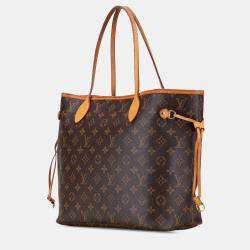 Pre Owned Louis Vuitton Brown Monogram Neverfull MM