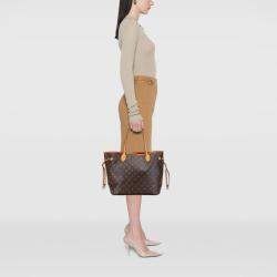 Pre Owned Louis Vuitton Brown Monogram Neverfull MM