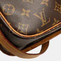 Pre Owned Louis Vuitton Brown Monogram Sologne