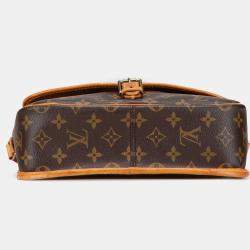 Pre Owned Louis Vuitton Brown Monogram Sologne