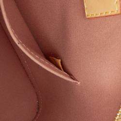 Pre Owned Louis Vuitton Brown Monogram Vernis Alma BB