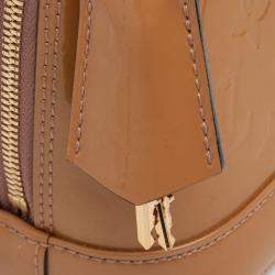 Pre Owned Louis Vuitton Brown Monogram Vernis Alma BB