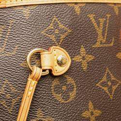 Pre Owned Louis Vuitton Brown Monogram Neverfull MM