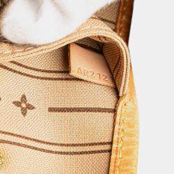 Pre Owned Louis Vuitton Brown Monogram Neverfull MM