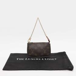 Pre Owned Louis Vuitton Monogram Canvas Mini Pochette Accessoires