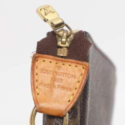 Pre Owned Louis Vuitton Monogram Canvas Mini Pochette Accessoires