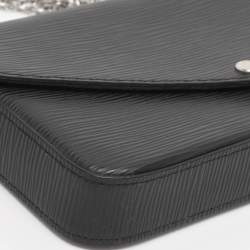 مملوكة مسبقًا حقيبة لوي فيتون فليسي صغيرة جلد أيبي أسود