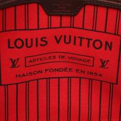 Pre Owned Louis Vuitton Damier Ebene Canvas Neverfull MM Bag