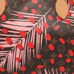 Pre Owned Louis Vuitton Monogram Canvas Jungle Dots Neverfull MM Bag