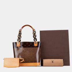 Pre Owned Louis Vuitton Brown Monogram Cabas Sac Ambre PM