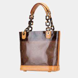 Pre Owned Louis Vuitton Brown Monogram Cabas Sac Ambre PM