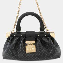 Pre Owned Louis Vuitton Monogramclutch Noir Nanogram