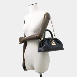 Pre Owned Louis Vuitton Monogramclutch Noir Nanogram