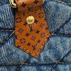 Pre Owned Louis Vuitton Maltage Alma Blue/Brown Denimtextile Size BB
