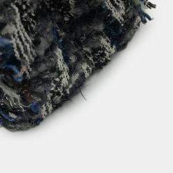 Pre Owned Louis Vuitton Capucines Noir Tweed Size MM