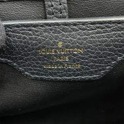 Pre Owned Louis Vuitton Capucines Noir Tweed Size MM