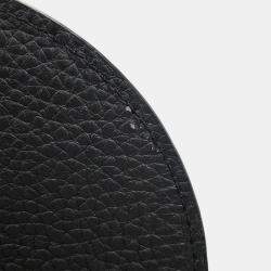 Pre Owned Louis Vuitton Capucines Noir Taurillon Leather Shearling Size MM