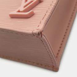 Pre Owned Louis Vuitton Petit Sac Plat Rose Ballerine/Beige Epi Leather