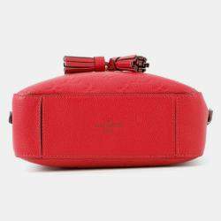 مملوكة مسبقًا حقيبة لويس فويتون سانتونغ جلد أمبرانت قرمزي مونوغرام