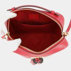 مملوكة مسبقًا حقيبة لويس فويتون سانتونغ جلد أمبرانت قرمزي مونوغرام