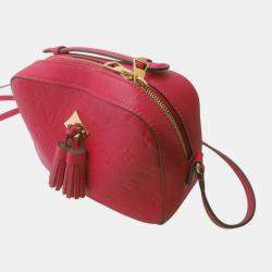 مملوكة مسبقًا حقيبة لويس فويتون سانتونغ جلد أمبرانت قرمزي مونوغرام