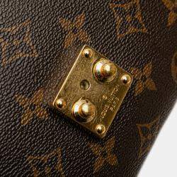 Pre Owned Louis Vuitton Brown Monogram Pochette Metis