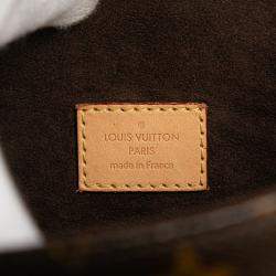 Pre Owned Louis Vuitton Brown Monogram Pochette Metis