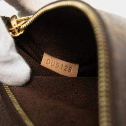 Pre Owned Louis Vuitton Brown Monogram Pochette Metis