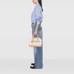 Pre Owned Louis Vuitton White Monogram Multicolore Alma PM
