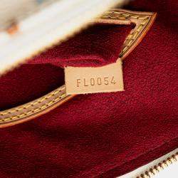 Pre Owned Louis Vuitton White Monogram Multicolore Alma PM
