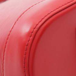 Pre Owned Louis Vuitton Red Epi Alma MM