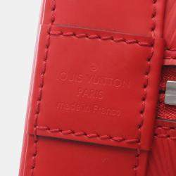 Pre Owned Louis Vuitton Red Epi Alma MM