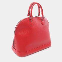 Pre Owned Louis Vuitton Red Epi Alma MM
