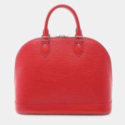 Pre Owned Louis Vuitton Red Epi Alma MM