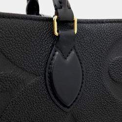 Pre Owned Louis Vuitton Black Leather Empreinte On the Go GM