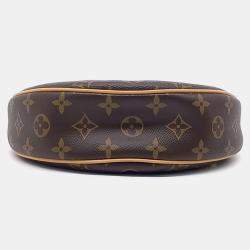 Pre Owned Louis Vuitton Brown Coated canvas loop bag