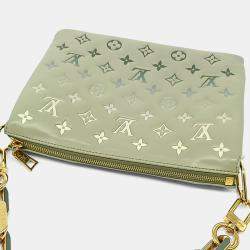 Pre Owned Louis Vuitton Green Leather Cousin PM