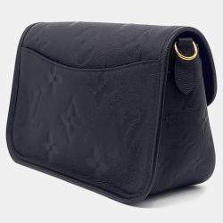 Pre Owned Louis Vuitton Black Leather Empreinte Diane