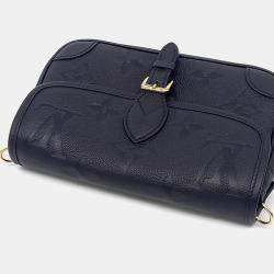 Pre Owned Louis Vuitton Black Leather Empreinte Diane